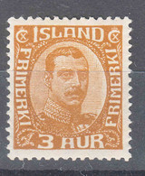 Iceland Island Ijsland 1920 Mi#84 Mint Hinged - Neufs
