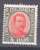 Iceland Island Ijsland 1920 Mi#85 Mint Hinged - Nuevos