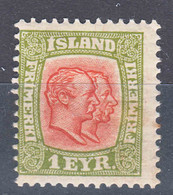 Iceland Island Ijsland 1907 Mi#48 Mint Hinged - Ungebraucht