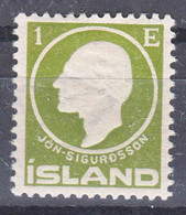 Iceland Island Ijsland 1911 Mi#63 Mint Hinged - Neufs