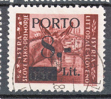 Istria Litorale Yugoslavia Occupation, Porto 1945 Sassone#3 Overprint I, Used - Jugoslawische Bes.: Istrien