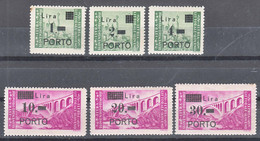 Istria Litorale Yugoslavia Occupation, Porto 1946 Sassone#8-13 Mint Never Hinged - Occup. Iugoslava: Istria