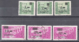 Istria Litorale Yugoslavia Occupation, Porto 1946 Sassone#8-13 Used - Jugoslawische Bes.: Istrien