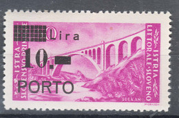 Istria Litorale Yugoslavia Occupation, Porto 1946 Sassone#11 Mint Never Hinged - Occup. Iugoslava: Istria