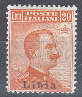 Italy Colonies Libya Libia 1918 Sassone#20 Mint Hinged - Libië