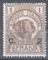 Italy Colonies Somalia 1906 Sassone#10 Mint Hinged - Somalië