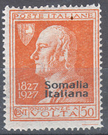 Italy Colonies Somalia 1927 Sassone#110 Mint Hinged - Somalie