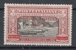 Italy Colonies Somalia 1924 Manzoni Sassone#55 Mint Hinged - Somalia