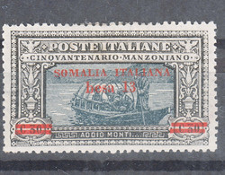 Italy Colonies Somalia 1924 Manzoni Sassone#57 Mint Hinged - Somalie