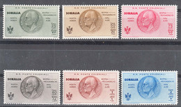 Italy Colonies Somalia 1934 Posta Aerea Sassone#7-12 Mint Hinged - Somalie