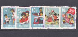North Korea 1961 Children Mi#320-324 Used - Korea, North