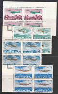 North Korea 1966 Airplanes Mi#727-730 Used Pieces Of 4 - Corée Du Nord