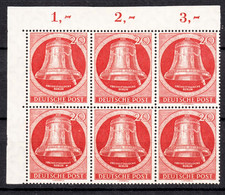 Germany West Berlin 1951 Mi#84 Mint Never Hinged (postfrisch) Piece Of 6 - Unused Stamps