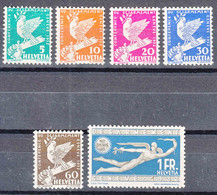 Switzerland 1932 Abrüstungskonferenz, Zummstein#185-190 Mi#250-255 Mint Hinged - Unused Stamps