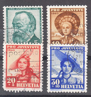 Switzerland 1940 Pro Juventute Mi#373-376 Used - Used Stamps