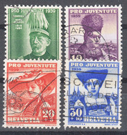 Switzerland 1939 Pro Juventute Mi#359-362 Used - Used Stamps