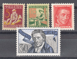Switzerland 1937 Pro Juventute Mi#222-225 Mint Never Hinged - Unused Stamps