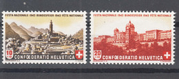 Switzerland 1943 Mi#420-421 Mint Never Hinged - Nuovi