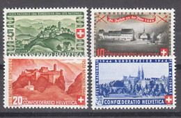 Switzerland 1944 Pro Patria Mi#431-434 Mint Never Hinged - Unused Stamps