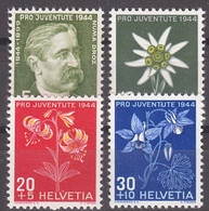 Switzerland 1944 Pro Juventute Mi#439-442 Mint Never Hinged - Unused Stamps