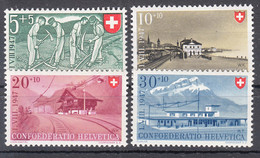 Switzerland 1947 Pro Patria Mi#480-483 Mint Never Hinged - Unused Stamps