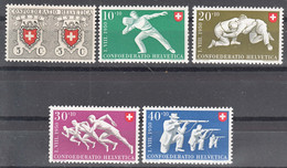 Switzerland 1950 Mi#545-549 Mint Never Hinged - Neufs