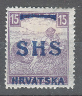 Yugoslavia Kingdom SHS, Issues For Croatia 1918 Mi#63 Mint Hinged - Unused Stamps