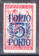 Yugoslavia Kingdom SHS Issues For Slovenia 1920 Porto Bookprint Roulleted Mi#49 II Mint Hinged - Ungebraucht