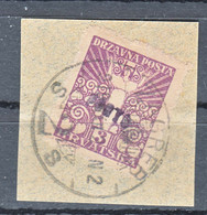 Yugoslavia Kingdom SHS, Iss. For Croatia, Zagreb Porto Provisorium, Used Only In Zagreb II Post Office, Used Cut Square - Ungebraucht