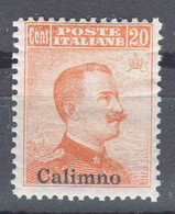 Italy Colonies Aegean Islands Calimno (Calino) 1916/1922 Sassone#9 Mi#11 I (without Watermark) Mint Hinged - Egée (Calino)