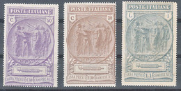 Italy Kingdom 1923 Pro Cassa Di Provvidenza Sassone#147-149 Mi#183-185 Mint Never Hinged - Ungebraucht