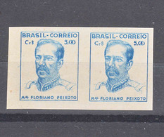 Brazil Type Of 1941-1951 Plate Proof Pair On Unwatermarked Paper, Mint Never Hinged, Certificate - Ungebraucht