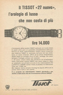 # TISSOT LE LOCLE HORLOGERIE SUISSE 1950s Italy Advert Publicitè Reklame Orologio Montre Uhr Reloj Relojo Watch - Reclamehorloges