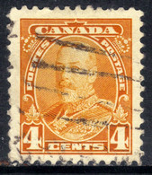 Canada 1935 KGV 4ct Yellow Used SG 344 ( T737 ) - Sonstige & Ohne Zuordnung