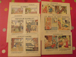 16 Devinettes En Images. 4 Feuillets. Chansons Et Contes (cendrillon, Petit Poucet, Chat Botté). Vers 1930. Lot 18 - Other & Unclassified