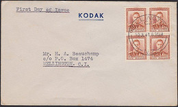 NEW ZEALAND 1941 KGVI BROWN 1/2d DEFINITIVE RARE KODAK FDC - Covers & Documents