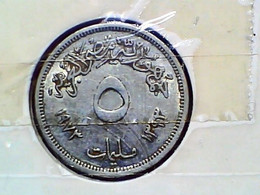 Egypt 5 Milliemes 1972 KM A424 - Egypt