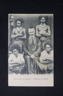 PAPOUASIE NOUVELLE GUINÉE - Carte Postale - Missionnaire Et Indigènes - L 82217 - Papua New Guinea