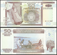 BURUNDI - 50 Francs 2007 P# 36g Africa Banknote - Edelweiss Coins - Burundi