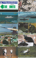 Falkland Islands, 10 Different Cards, 2 Scans - Falkland Islands