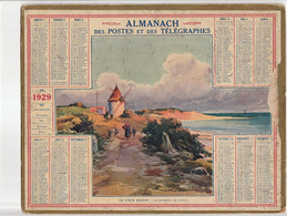 ALMANACH Des Poste 1929 - Departement Des Hautes-alpes - Grand Format : 1921-40