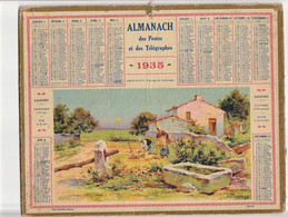 ALMANACH Des Poste 1935 - Departement De La Saône Et Loire - Grand Format : 1921-40