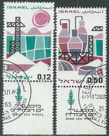 1965 ISRAELE USATO LAVORI PER IL MAR MORTO CON APPENDICE - RD40-6 - Usados (con Tab)