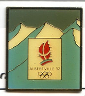 CC77 Pin's Albertville Jeux Olympiques Montagne Signé Cojo 1991 Achat Immédiat - Olympic Games