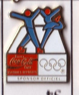 CC94 Pin's Albertville Jeux Olympiques Patinage Coca Non Signé Cojo 1991 Eaf Achat Immédiat - Olympic Games