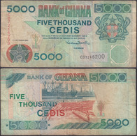 GHANA - 5000 Cedis 2001 P# 34f Africa Banknote - Edelweiss Coins - Ghana