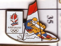 CC94 Pin's Albertville Jeux Olympiques Slalom Non Signé Cojo 1991 Eaf Achat Immédiat - Olympic Games