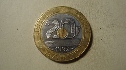 MONNAIE FRANCE 20 FRANCS 1992 - L. 20 Francs
