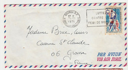 Nouvelle-Calédonie > 1970-1979 >  S/L N° 380 SEUL SUR LETTRE - Lettres & Documents