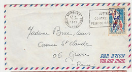 Nouvelle-Calédonie > 1970-1979 >  S/L N° 380 SEUL SUR LETTRE - Storia Postale